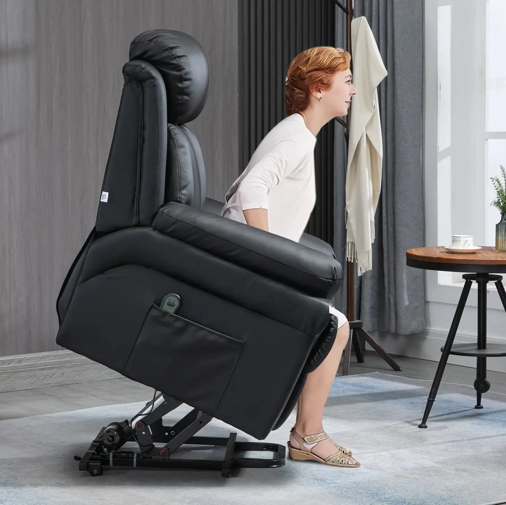 Fotoliu-recliner Homcom 713-013V91BK (Black) - 7
