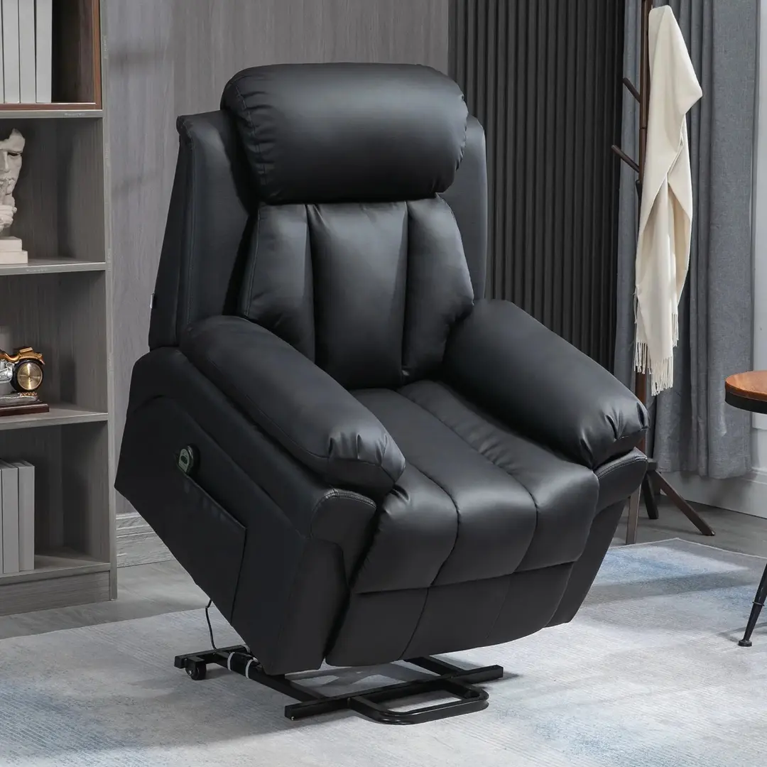 Fotoliu-recliner Homcom 713-013V91BK (Black)