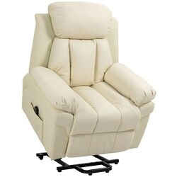 Fotoliu recliner Homcom 713-013V91CW 93x96x105 cm (Cream) Thumb