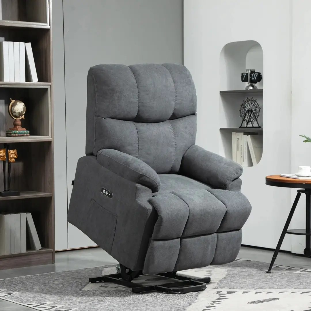 Fotoliu-recliner Homcom 713-043V91CG (Dark Grey)