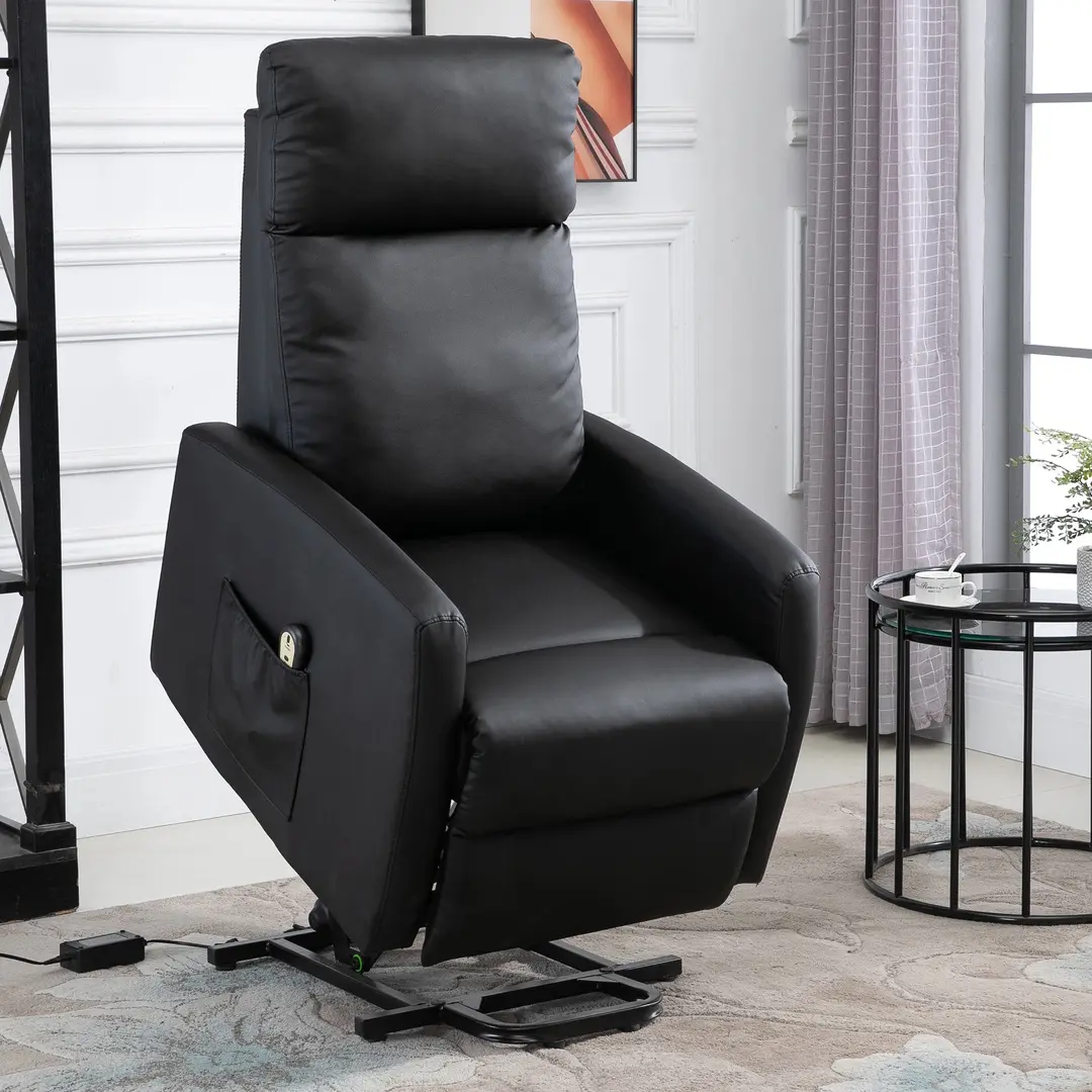 Fotoliu-recliner Homcom 713-066V90 (Black)