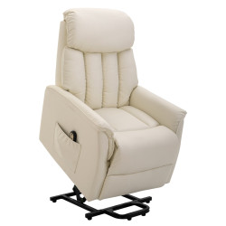 Fotoliu-recliner Homcom 713-067V91CW (Cream White) Thumb