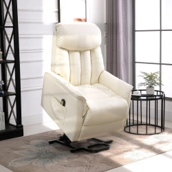 Fotoliu-recliner Homcom 713-067V91CW (Cream White)