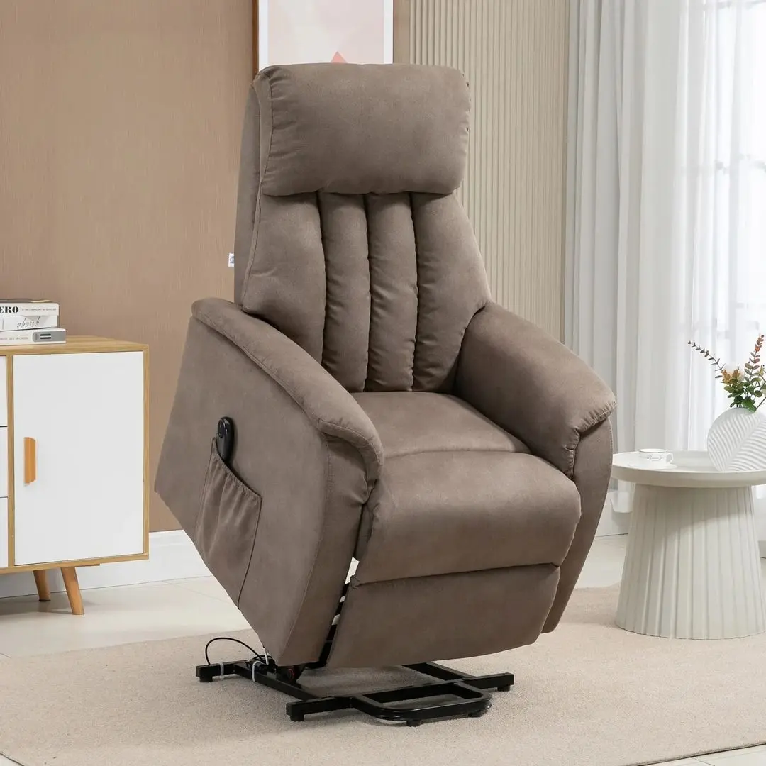 Fotoliu-recliner Homcom 713-082V91BN 75x93x110 cm (Brown)