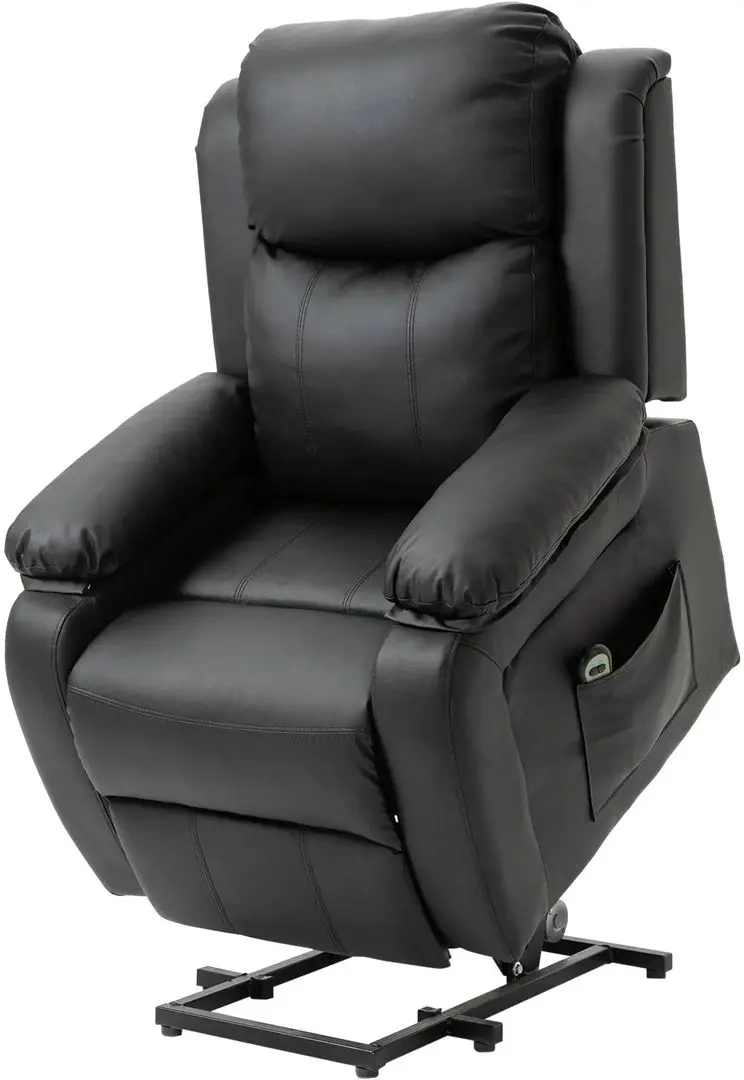 Fotoliu-recliner Homcom 713-092V90BK 76x90x105 cm (Black)
