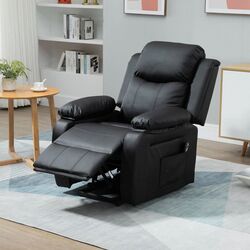 Fotoliu-recliner Homcom 713-092V90BK 76x90x105 cm (Black)