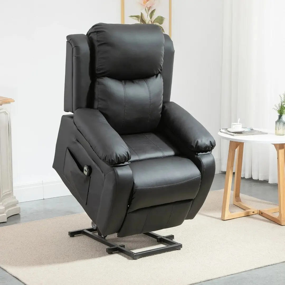 Fotoliu-recliner Homcom 713-092V90BK 76x90x105 cm (Black)