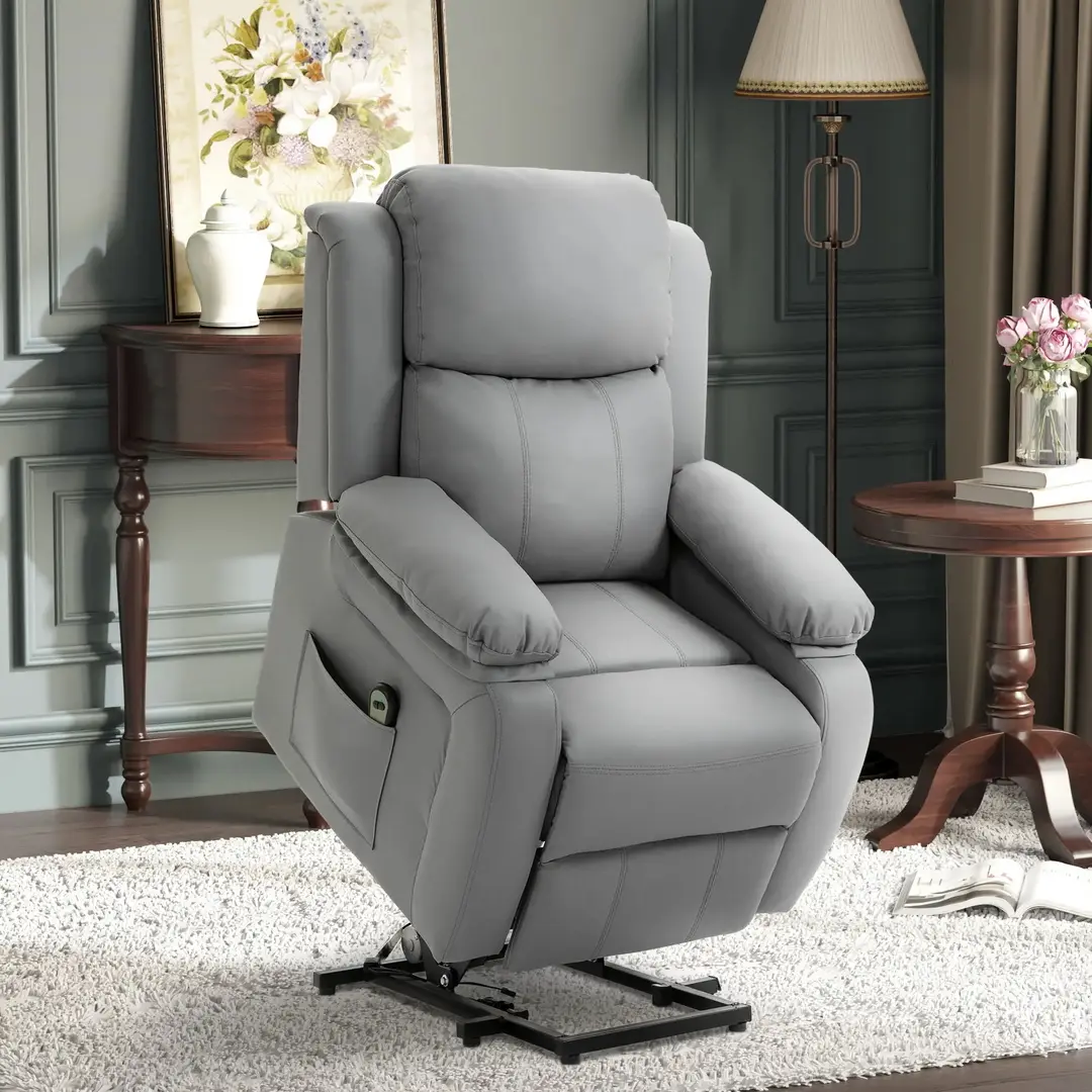Fotoliu-recliner Homcom 713-092V90GY (Grey)