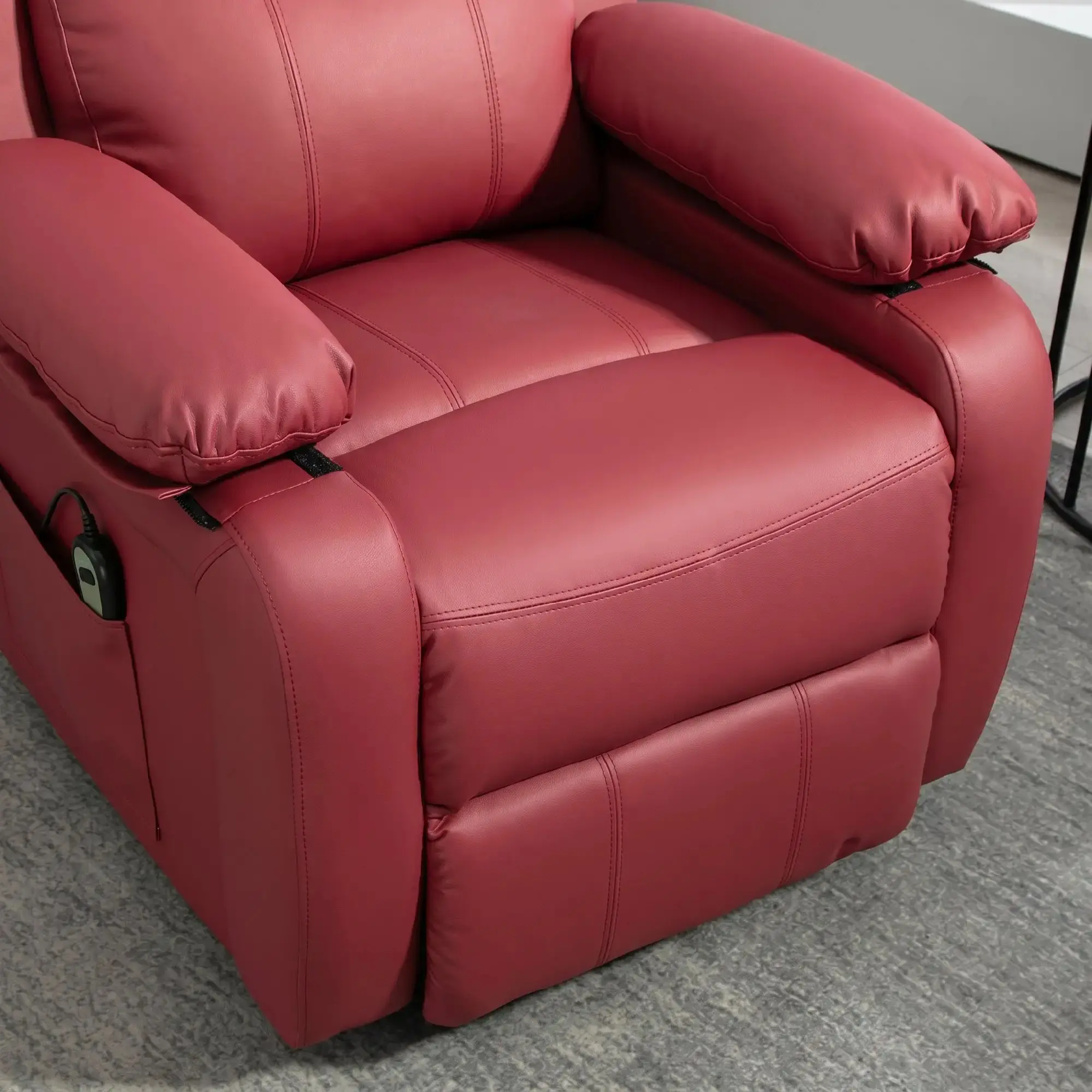 Fotoliu-recliner Homcom 713-092V90WR (Wine Red) - 5