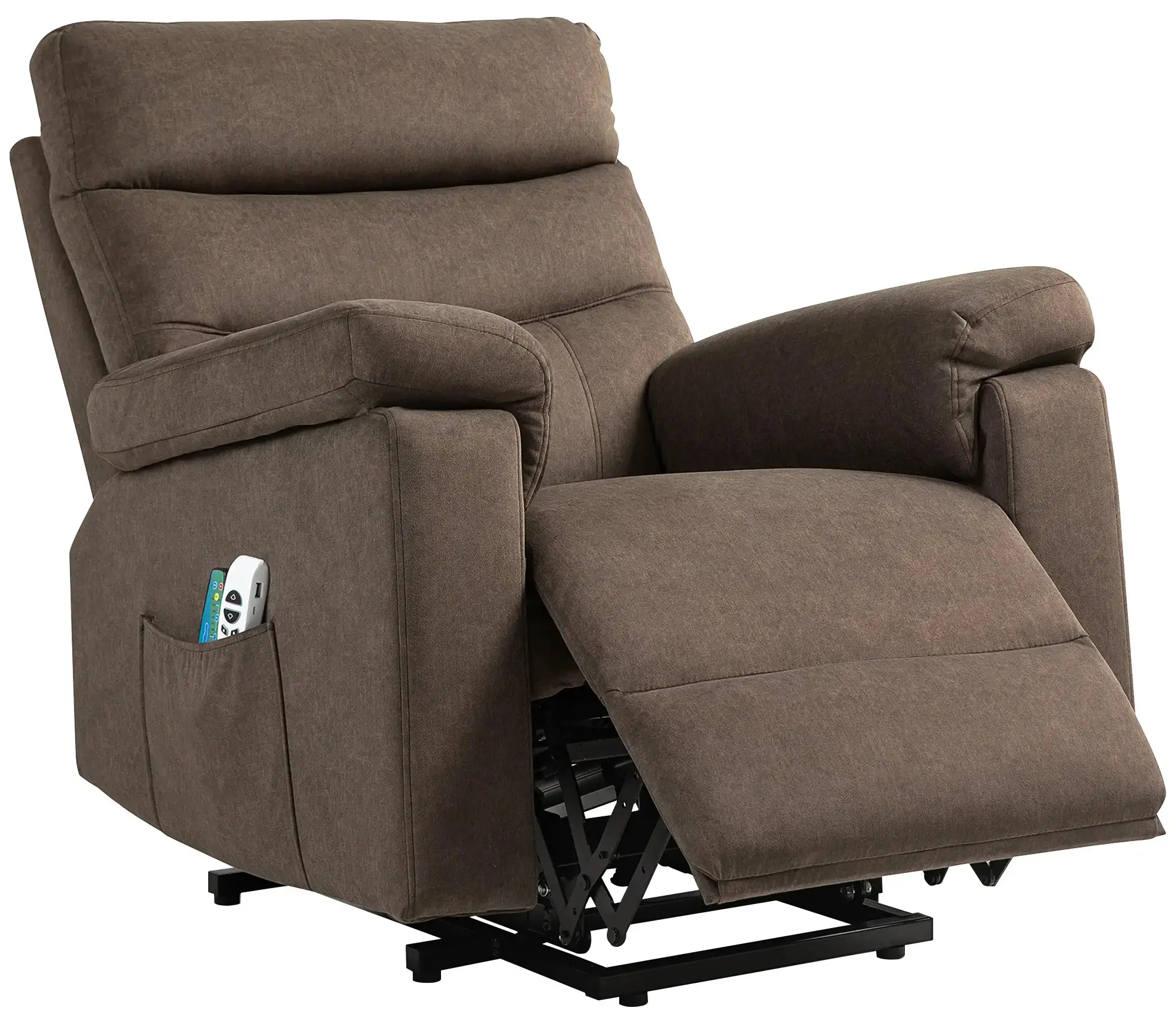 Fotoliu-recliner Homcom 713-186V91DR (Brown) - 2