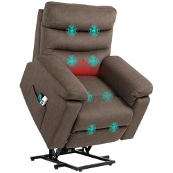 Fotoliu-recliner Homcom 713-186V91DR (Brown) Thumb
