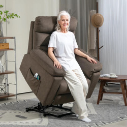 Fotoliu-recliner Homcom 713-186V91DR (Brown) Thumb