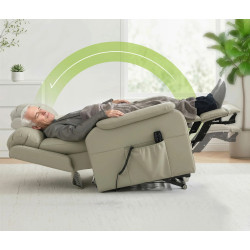 Кресло-реклайнер Homcom 713-205V90CW (Cream) Thumb