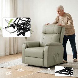 Кресло-реклайнер Homcom 713-205V90CW (Cream) Thumb