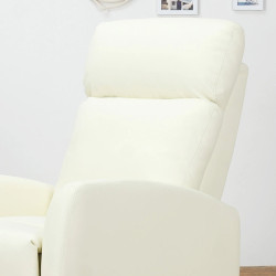 Fotoliu-recliner Homcom 833-384WT (Cream) Thumb