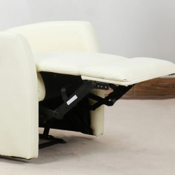 Fotoliu-recliner Homcom 833-384WT (Cream) Thumb