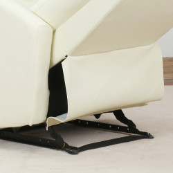Fotoliu-recliner Homcom 833-384WT (Cream) Thumb