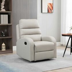Fotoliu recliner Homcom 833-456V00LG 80x90x102 cm (Light Grey)