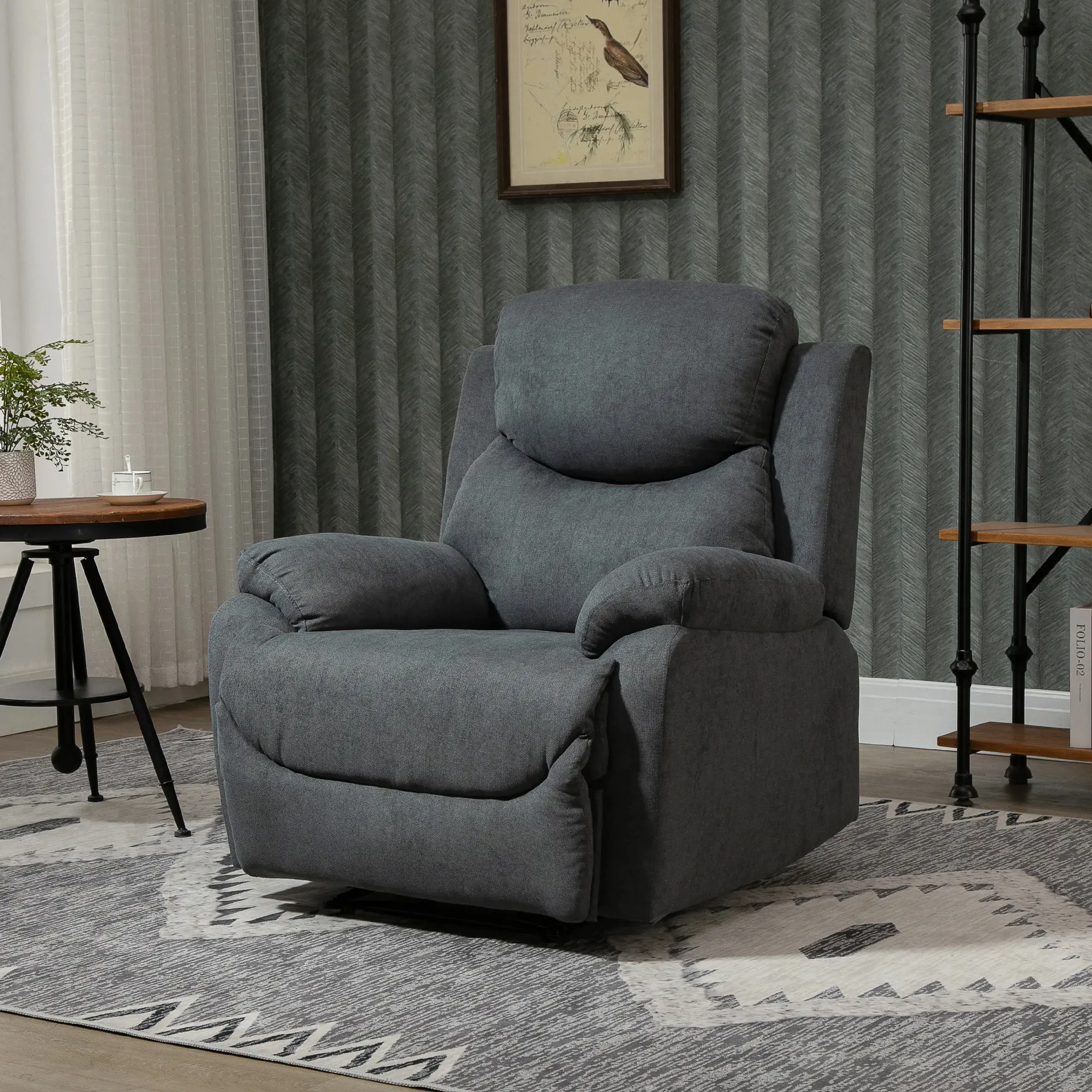 Fotoliu-recliner Homcom 833-852CG (Dark Grey) - 4