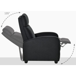 Кресло-реклайнер Homcom 833-854 (Black) Thumb