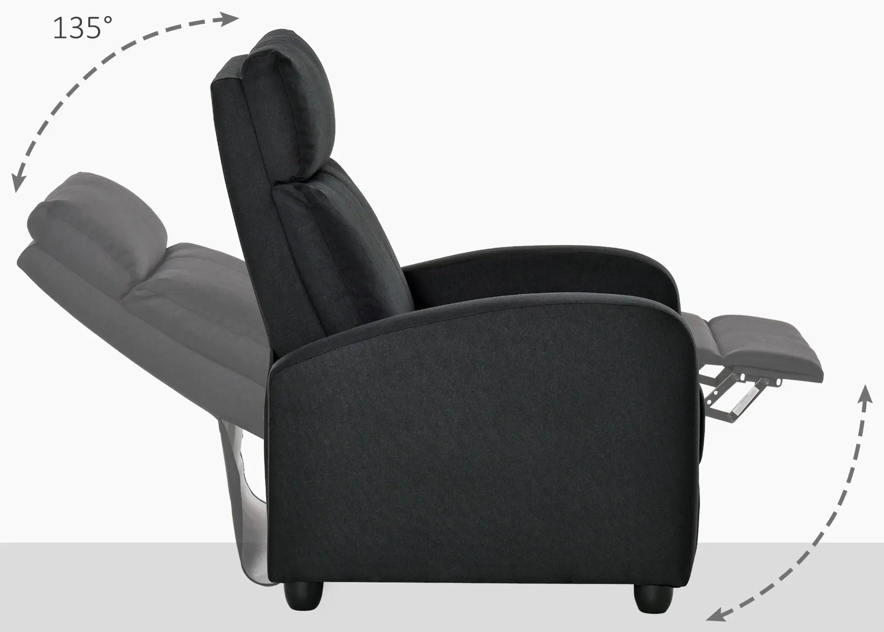 Кресло-реклайнер Homcom 833-854 (Black) - 4