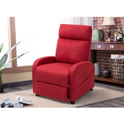 Fotoliu recliner Homcom 83B-032V80WR 69x85x100 cm (Red)