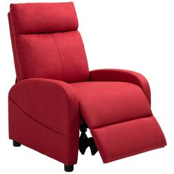 Fotoliu recliner Homcom 83B-032V80WR 69x85x100 cm (Red) Thumb