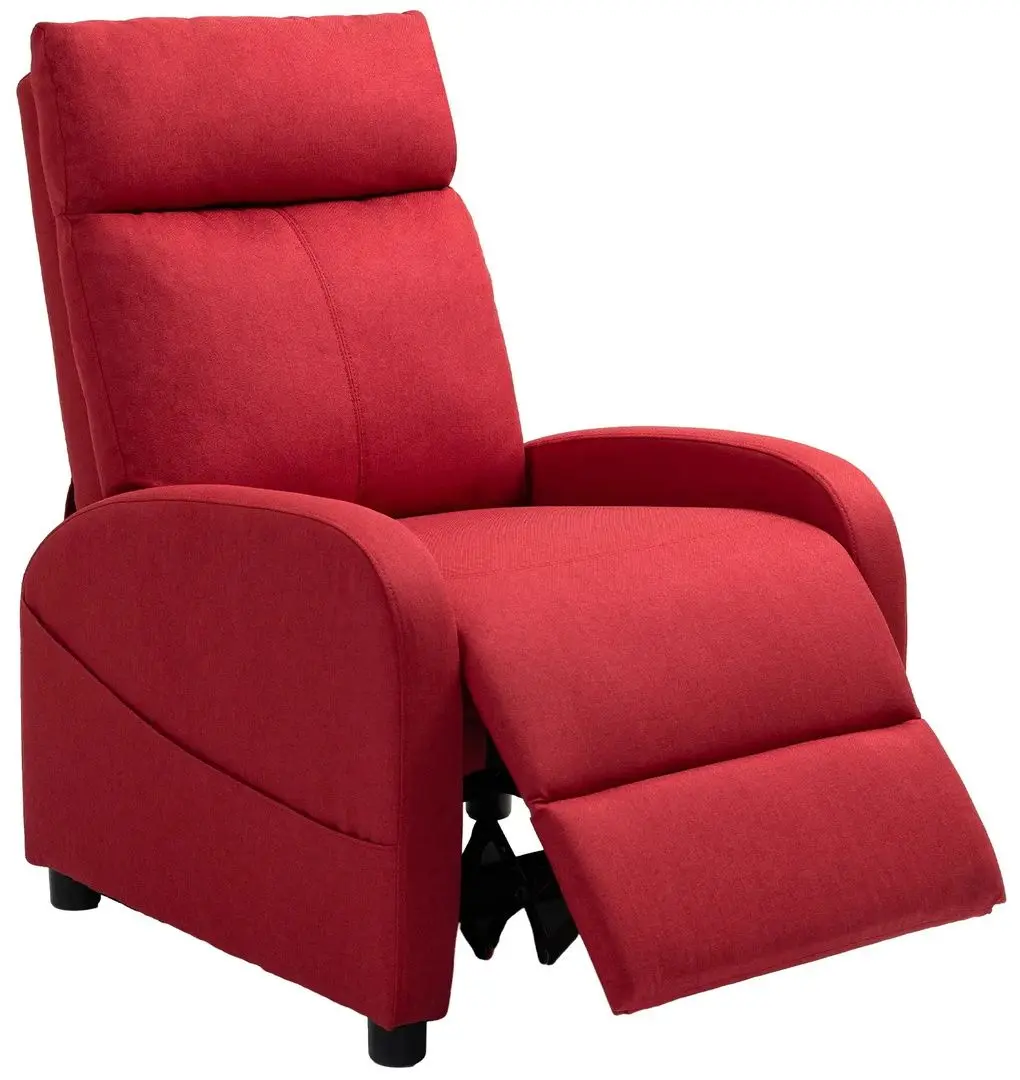 Fotoliu recliner Homcom 83B-032V80WR 69x85x100 cm (Red)
