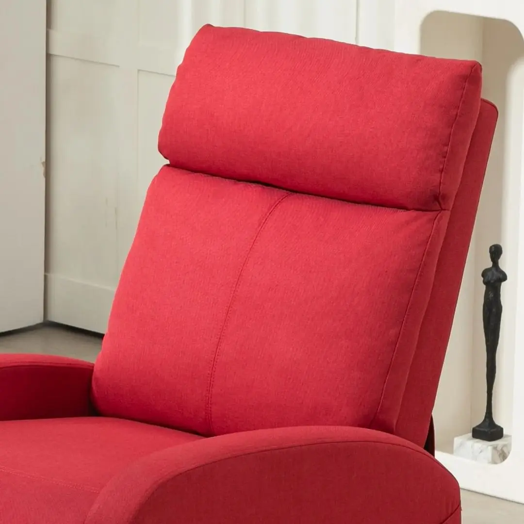 Fotoliu recliner Homcom 83B-032V80WR 69x85x100 cm (Red)
