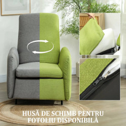 Fotoliu-recliner Homcom 83B-093V01GY (Grey) Thumb
