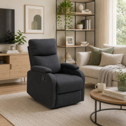 Fotoliu-recliner Homcom 83B-256V00BK (Black)