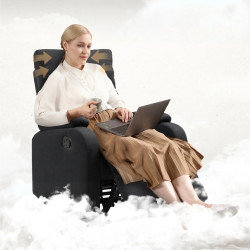 Fotoliu-recliner Homcom 83B-256V00BK (Black) Thumb