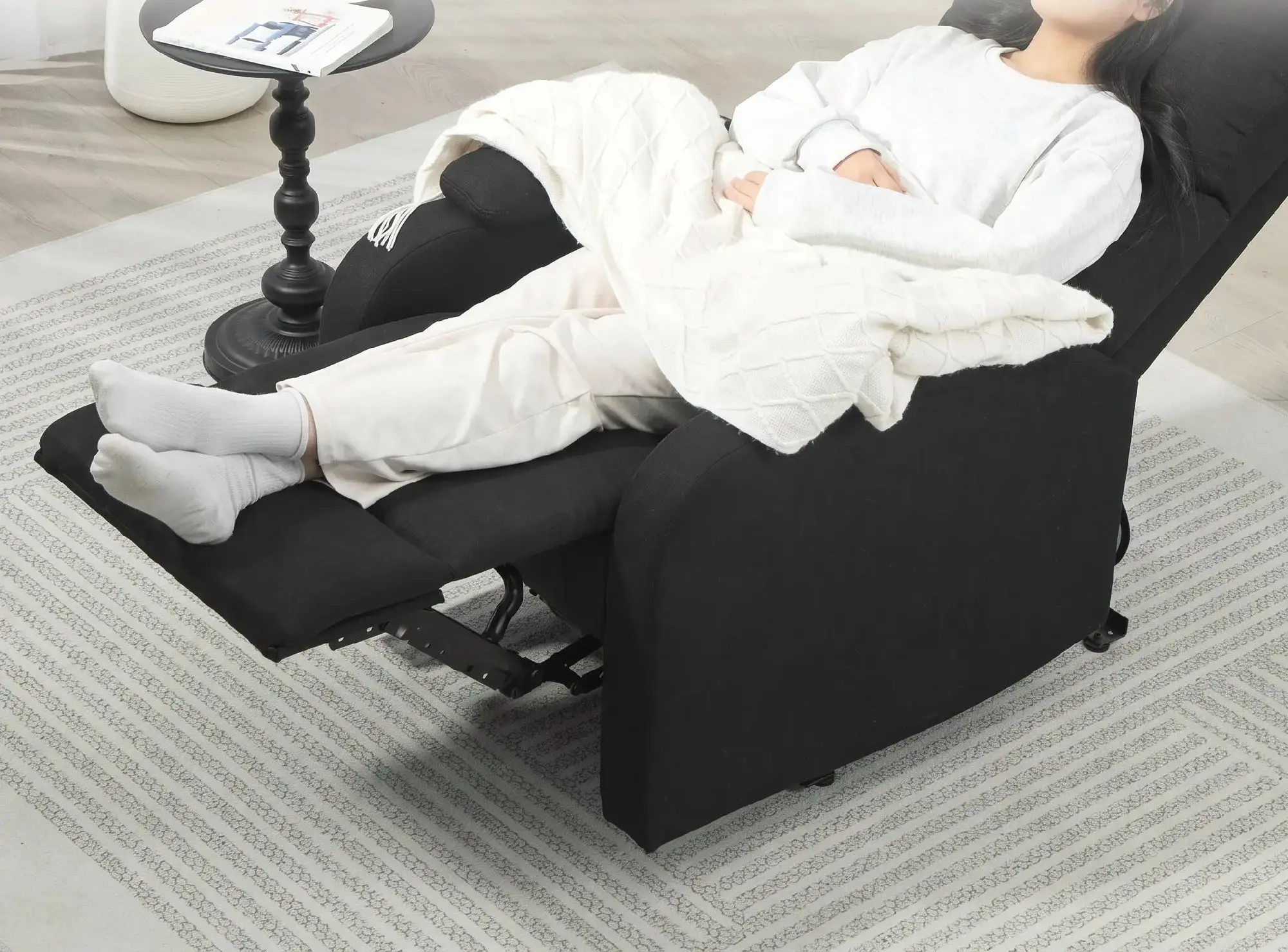 Fotoliu-recliner Homcom 83B-256V00BK (Black) - 7
