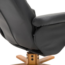 Кресло с табуретом Homcom 833-359BK (Black) Thumb