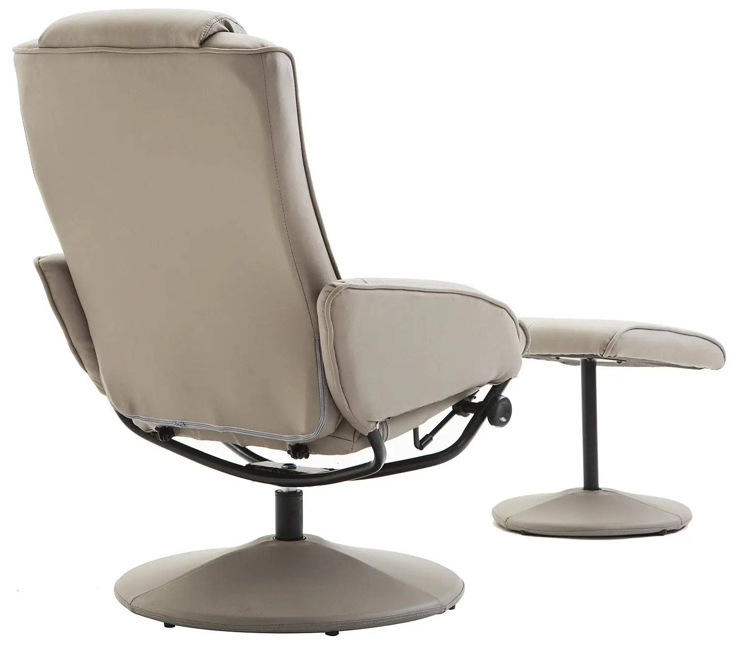 Fotoliu cu taburet Homcom 833-360 (Grey) - 3