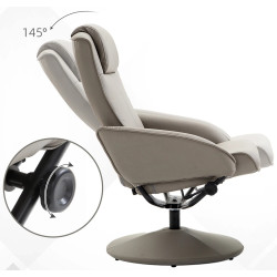 Fotoliu cu taburet Homcom 833-360 (Grey) Thumb