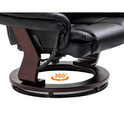 Кресло с табуретом Homcom 839-165BK (Black) Thumb