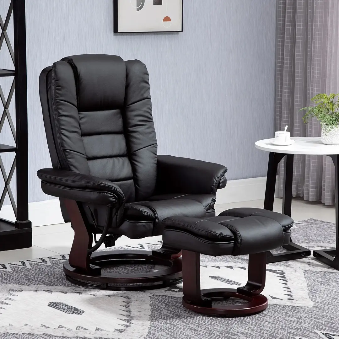 Кресло с табуретом Homcom 839-165BK (Black)