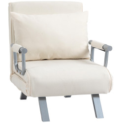 Fotoliu extensibil Homcom 833-040CW (Cream White) Thumb