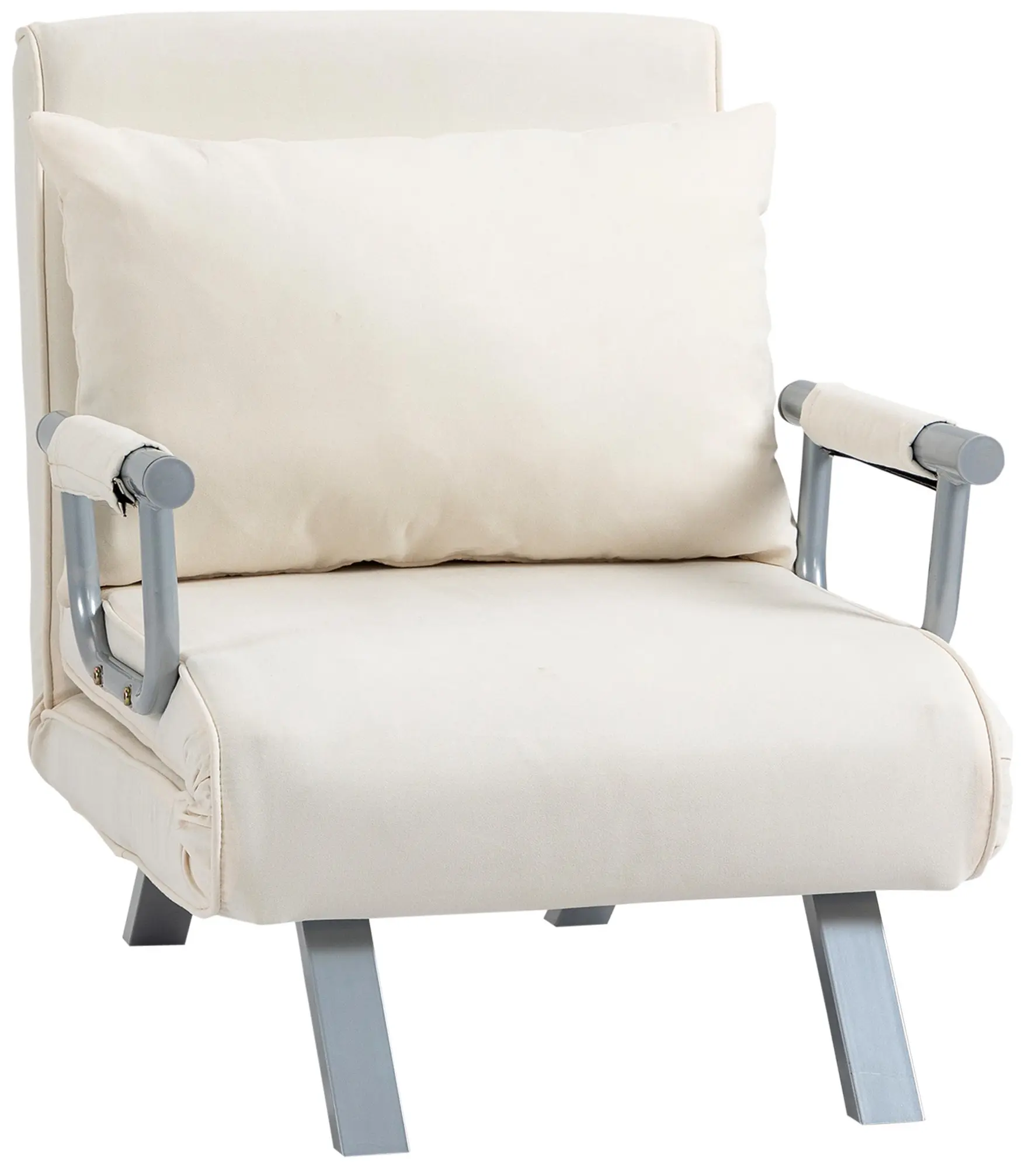 Fotoliu extensibil Homcom 833-040CW (Cream White) - 2