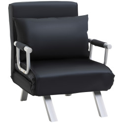 Fotoliu extensibil Homcom 833-487BK (Black) Thumb
