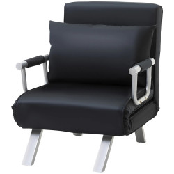 Fotoliu extensibil Homcom 833-487BK (Black) Thumb