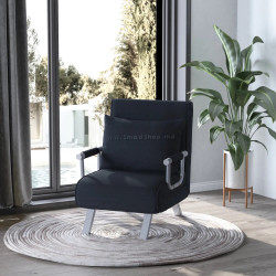Fotoliu extensibil Homcom 833-487BK (Black)