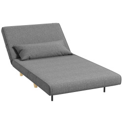 Fotoliu extensibil Homcom 839-023 (Grey) Thumb