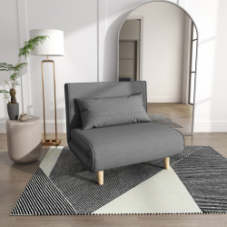 Fotoliu extensibil Homcom 839-023 (Grey)