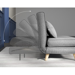 Fotoliu extensibil Homcom 839-023 (Grey) Thumb
