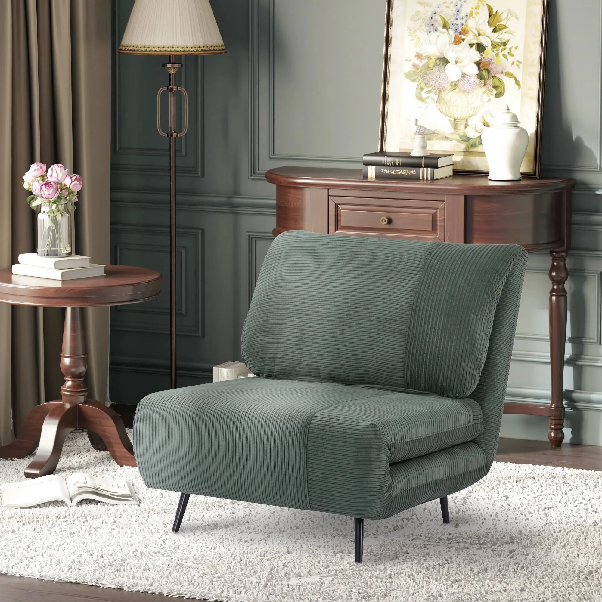 Fotoliu extensibil Homcom 839-463V00DG (Dark Green) - 9