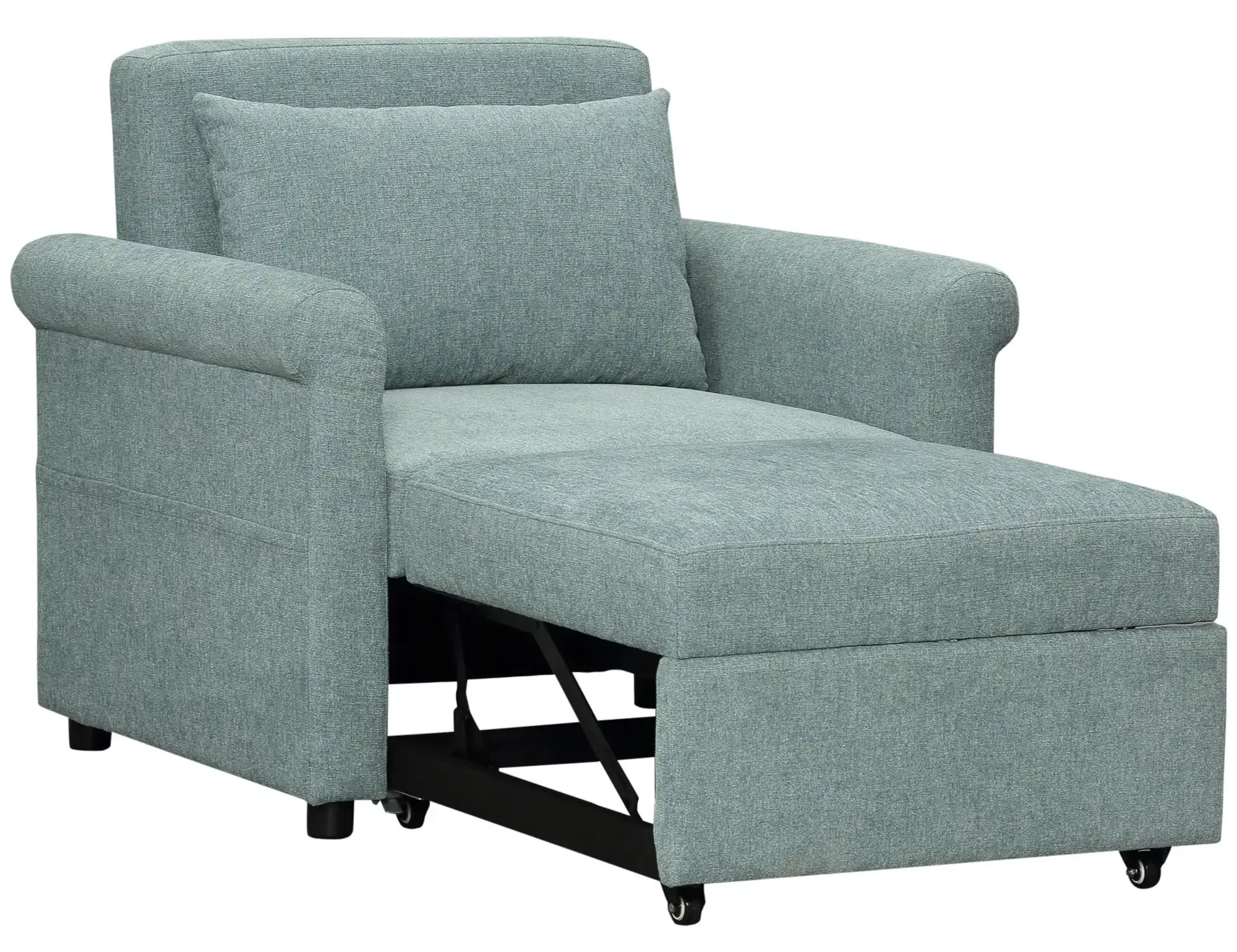 Fotoliu extensibil Homcom 839-477V00GN (Green) - 3