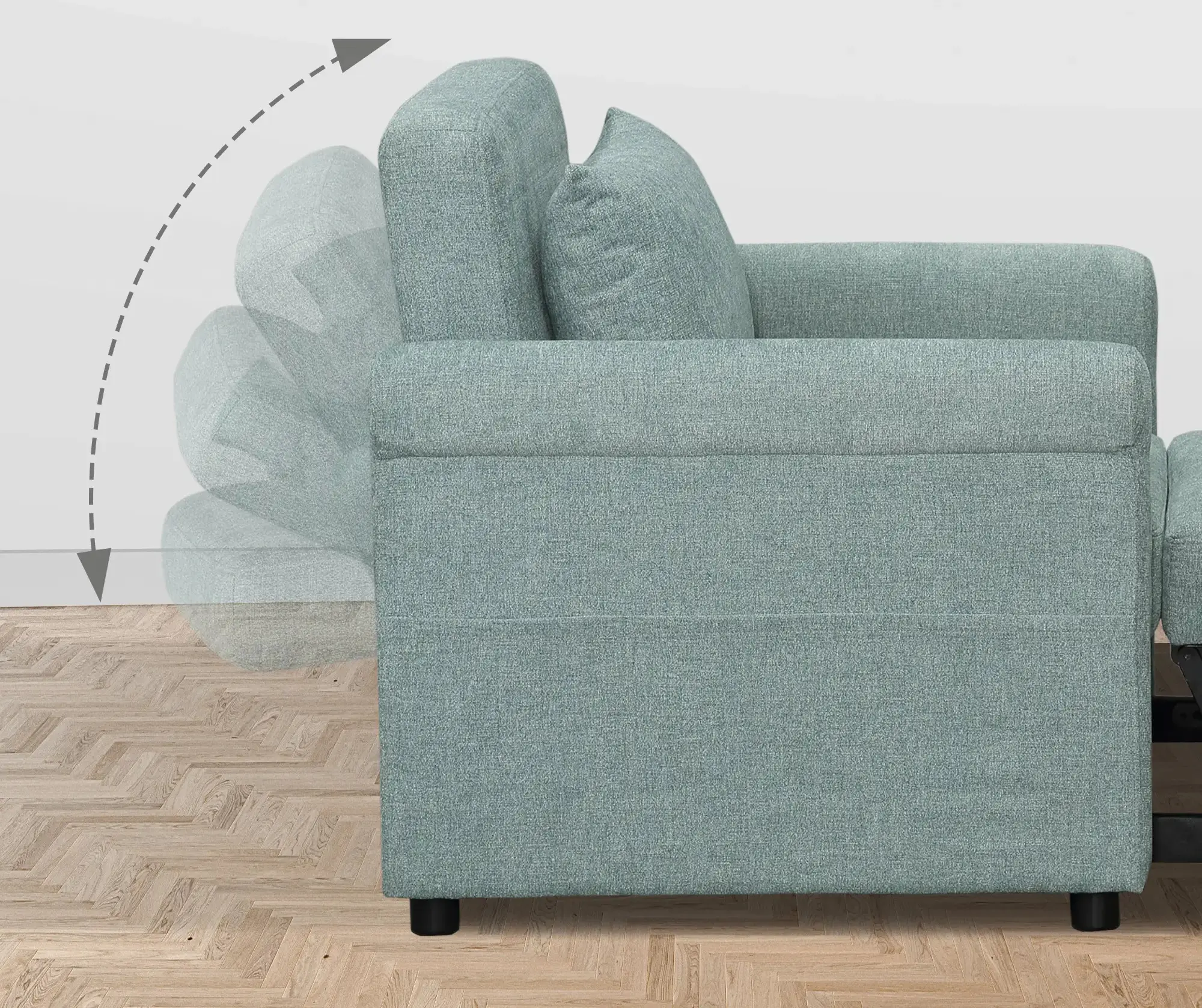 Fotoliu extensibil Homcom 839-477V00GN (Green) - 7