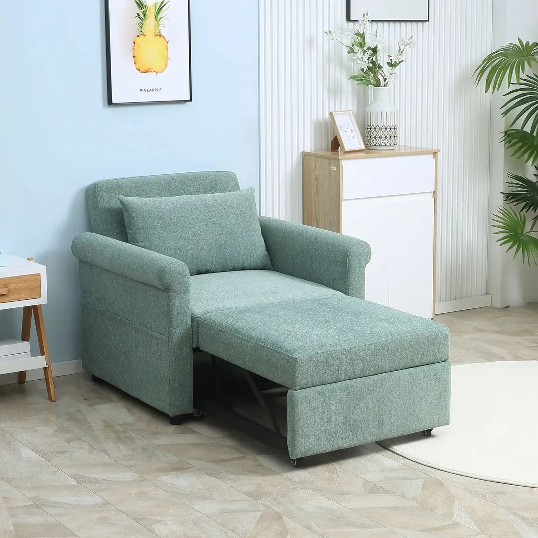 Fotoliu extensibil Homcom 839-477V00GN (Green)
